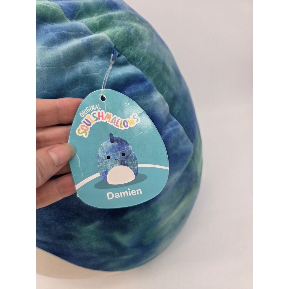2019 Squishmallow Damien the Blue Dinosaur 16" Plush Stuffed Animal Toy - Picture 5 of 9
